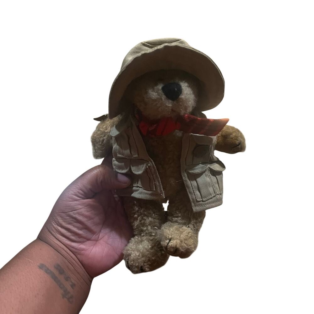 NEW 1997 BOYDS BEARS Thayer Fisherman 9" Retired Plush Bear Jacket Scarf Hat
